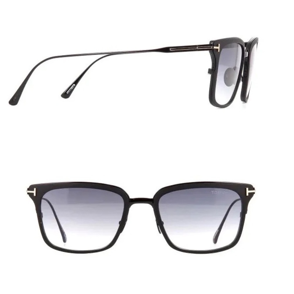 NEW FT0831/S 02B TOM FORD HAYDEN TF831 02B UNISEX TITANIUM SQUARE SUNGLASSES